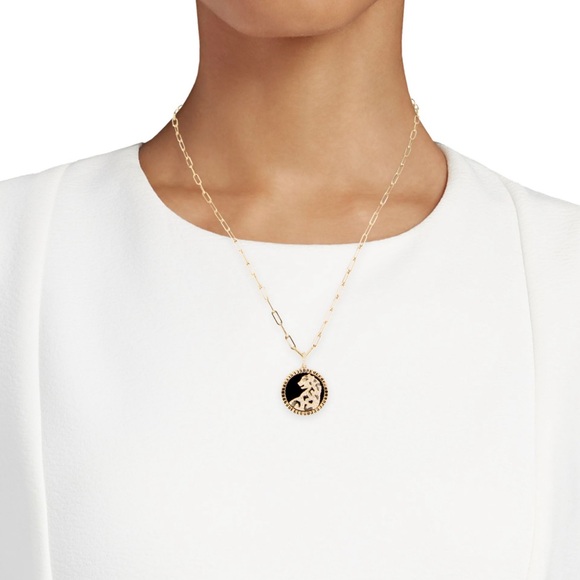 $4080 EFFY Panther Onyx Diamond Necklace Leopard - Picture 7 of 11